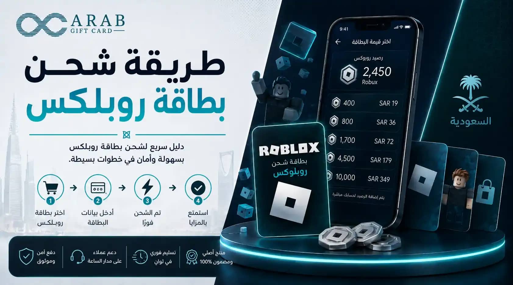 طريقة شحن بطاقة روبلكس