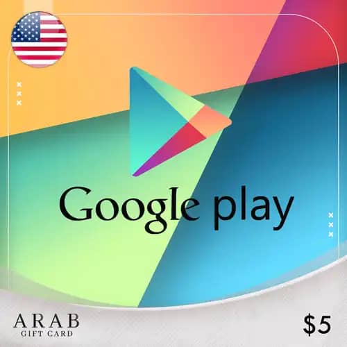 شراء بطاقة جوجل بلاي امريكي 5 دولار "للمتاجر الامريكية فقط"
